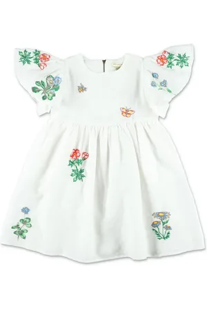 Stella McCartney Robe fleurie à manches évasées