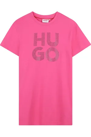HUGO BOSS Robe en coton à logo imprimé