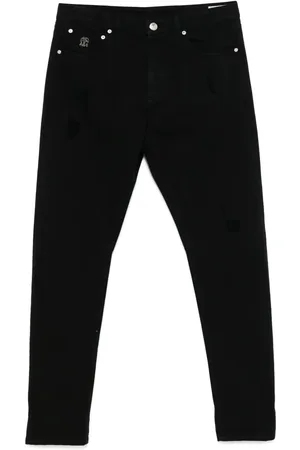 Brunello Cucinelli Jean à effet délavé