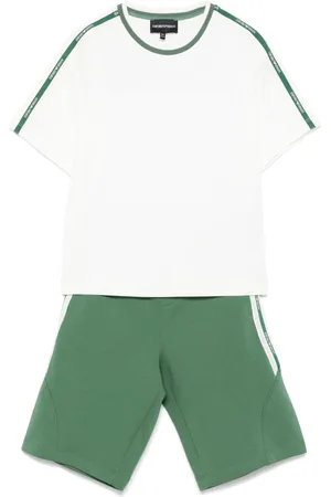 Emporio Armani Short à détails de rayures