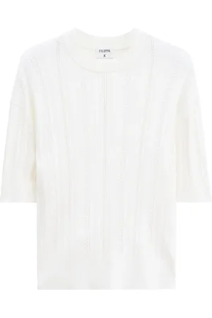 Filippa K T-shirt Braid Knit