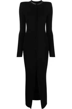 GCDS Robe Bling longue nervurée