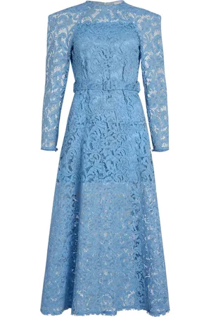Patou Robe en dentelle à coupe longue