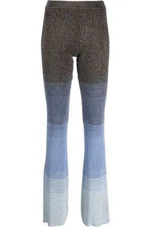 GCDS Pantalon rayé en maille à effet dégradé