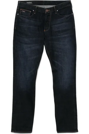 Emporio Armani Jean à plaque logo
