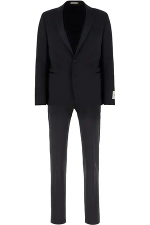 corneliani Costume à bordure en satin