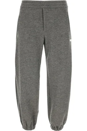 Alexander McQueen Pantalon de jogging à plaque logo