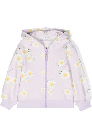 MONNALISA Hoodie zippé à fleurs