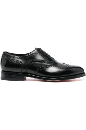 santoni Richelieus en cuir à lacets