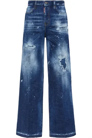 Dsquared2 Jean ample à finitions effilochées