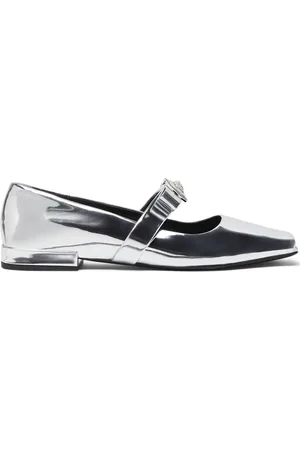 VERSACE Ballerines Gianni Ribbon métallisé