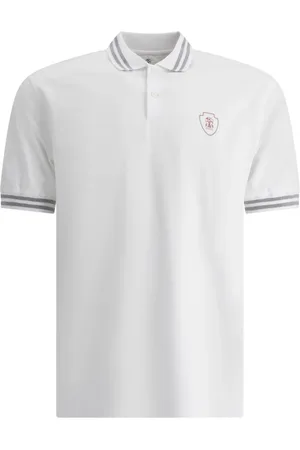 Brunello Cucinelli Polo à logo imprimé