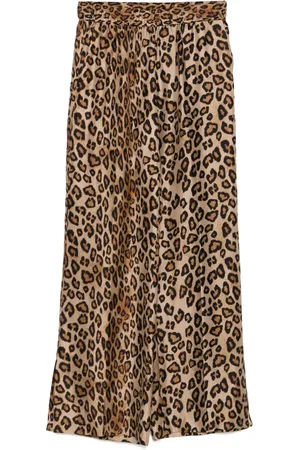 ALBERTO BIANI Pantalon à imprimé léopard