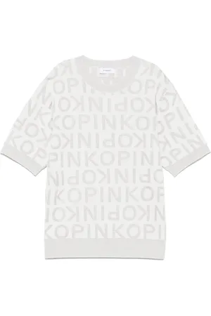 Pinko T-shirt à logo en jacquard