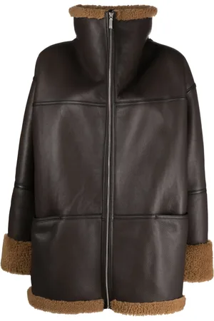 Totême Veste Signature en peau retournée