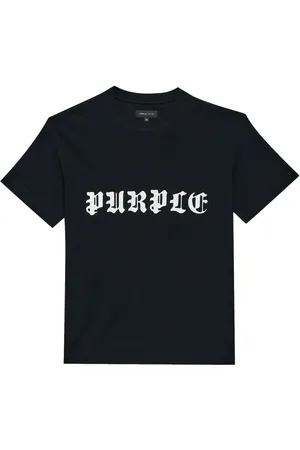 Purple Brand T-shirt Gothic Wordmark