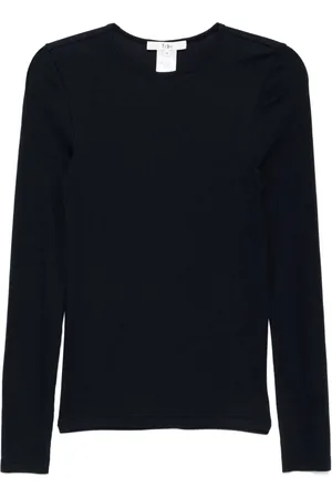 tibi T-shirt à encolure ronde