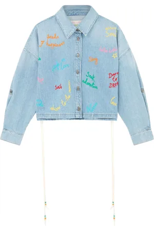 MIRA MIKATI Veste Word Bubble en jean