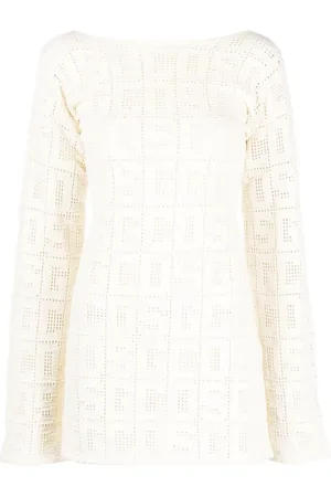 GCDS Robe en crochet à motif monogrammé