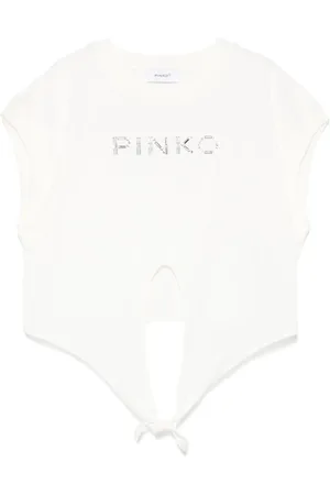 Pinko T-shirt à logo clouté
