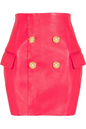 Balmain Minijupe en cuir
