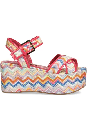 Missoni Sandales plateforme à motif zig-zag