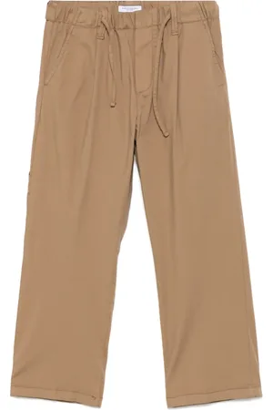 Paolo Pecora Pantalon à taille à lien de resserrage