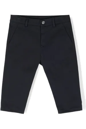 Roberto Cavalli Pantalon en coton à logo brodé