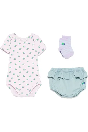 Bobo Choses Lot de trois bodys Funny Snail