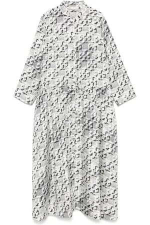 Tory Burch Robe mi-longue à imprimé graphique
