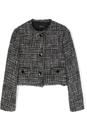 MONNALISA Veste crop en tweed