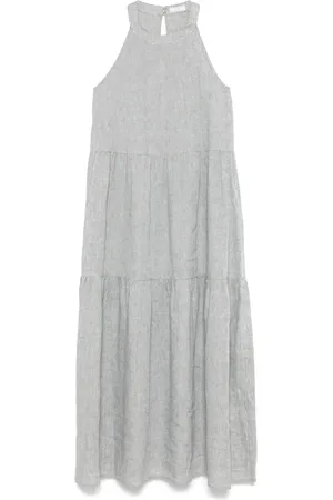 PESERICO SIGN Robe mi-longue à volants superposés