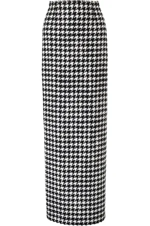 Carolina Herrera Jupe à motif pied-de-poule