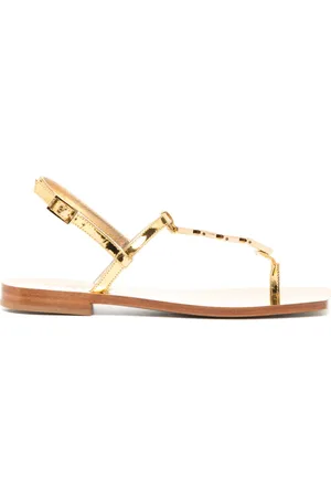 VERSACE Sandales en cuir à bride salomé