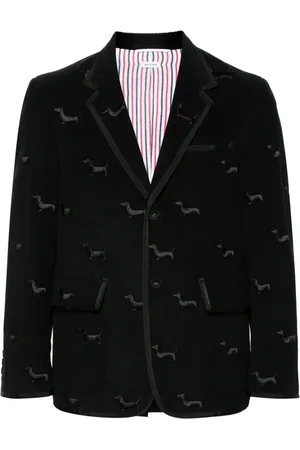 Thom Browne Blazer en velours côtelé à motif Hector