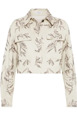 Brunello Cucinelli Veste Flora à broderies