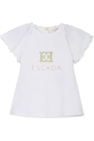 Escada Robe à logo brodé