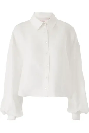 Carolina Herrera Chemise crop en soie