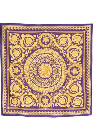 VERSACE Foulard en soie à fleurs