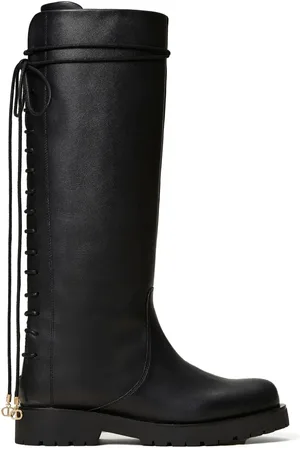 Twin-Set Bottines en cuir à lacets