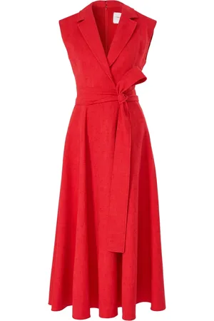 Carolina Herrera Robe ceinturée à design sans manches