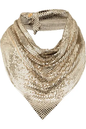 Paco rabanne Bandana à design de maille métallique
