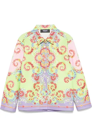 VERSACE Chemise imprimée à détail noué