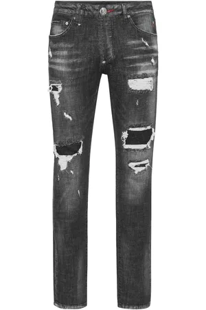Philipp Plein Jean à effet usé