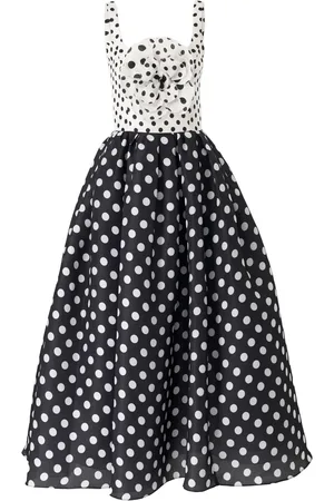 Carolina Herrera Robe mi-longue à pois