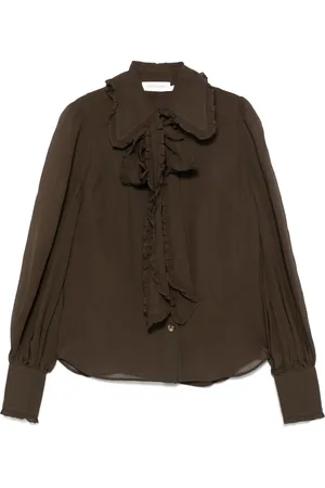 ZIMMERMANN Chemise en Georgette à détail de nœud