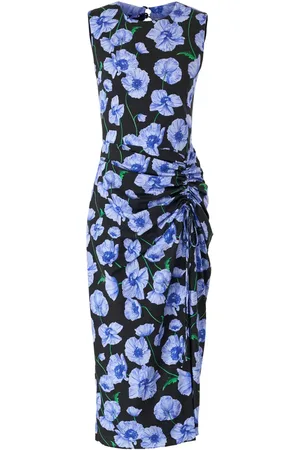 Carolina Herrera Robe mi-longue à fleurs