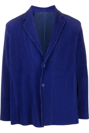 Issey Miyake Blazer nervuré à simple boutonnage