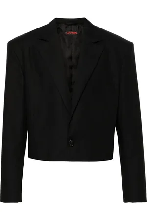 LU’U DAN Blazer crop Slashed
