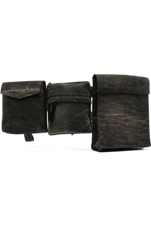 The Attico Sac banane en jean à boucle logo